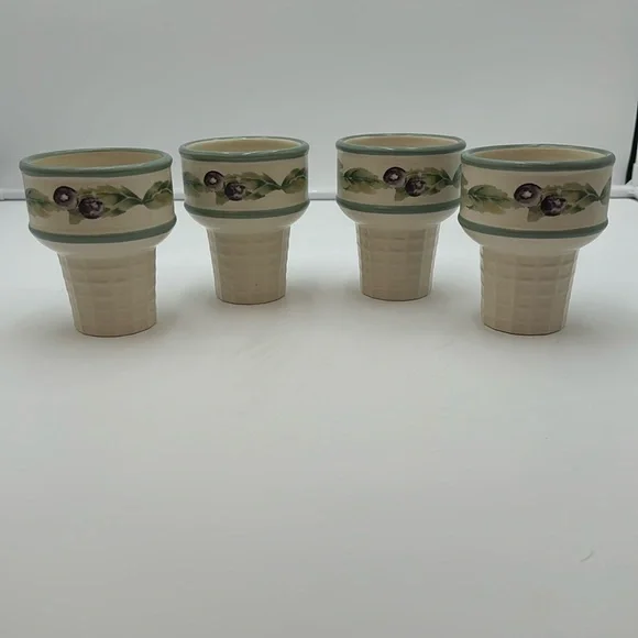 Pfaltzgraff Dining Pfaltzgraff Jamberry Ice Cream Cone Dessert